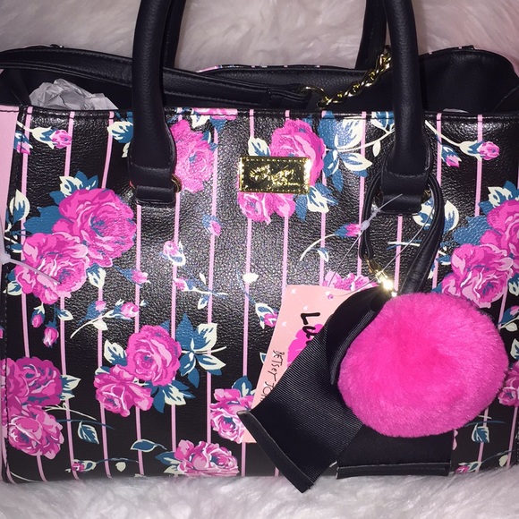 💞👜Luv Betsey Johnson Rosebud satchel purse👜💞 - Picture 2 of 8